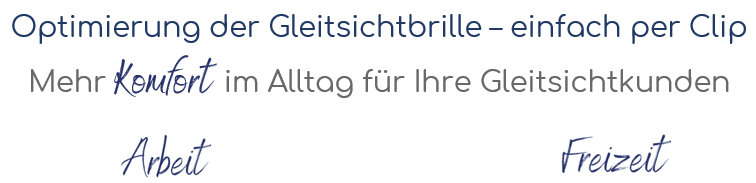 Optimierung der Gleitsichtbrille